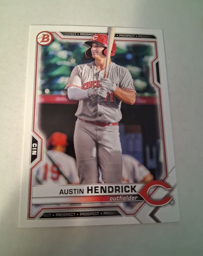 2021 Bowman Draft #BD-138 Austin Hendrick — front
