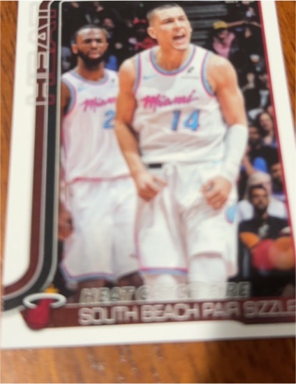 2025-26 Topps Heat Catch Fire: South Beach Pair Sizzle #284 Tyler Herro — front