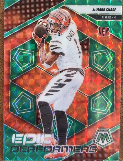 2025 Panini Mosaic Epic Performers #1 Ja'Marr Chase — front