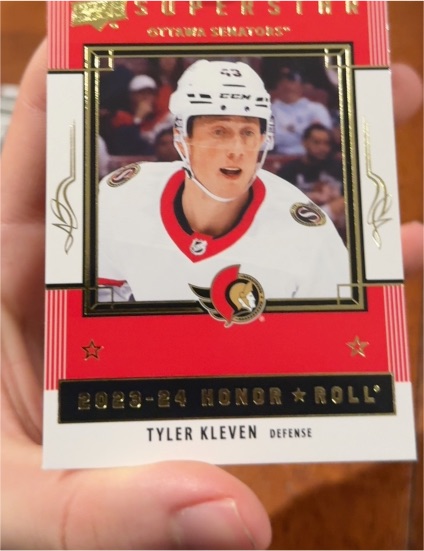 2023-24 Upper Deck Series 2 Honor Roll #HR62 Tyler Kleven — front