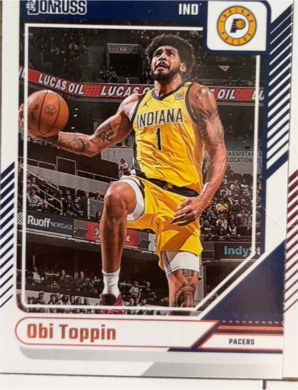 2024-25 Donruss #168 Obi Toppin Indiana Pacers — front