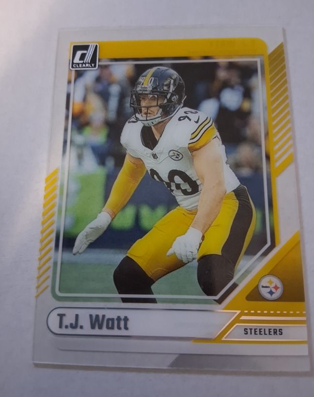 2024 Panini Clearly Donruss #44 T.J. Watt — front