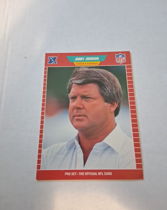1989 Pro Set #98 Jimmy Johnson — front