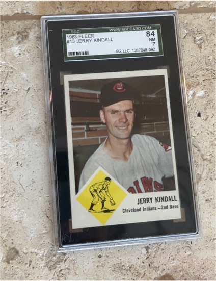 1963 Fleer #13 Jerry Kindall — front