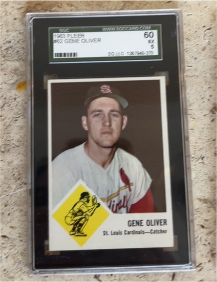 1963 Fleer #62 Gene Oliver — front