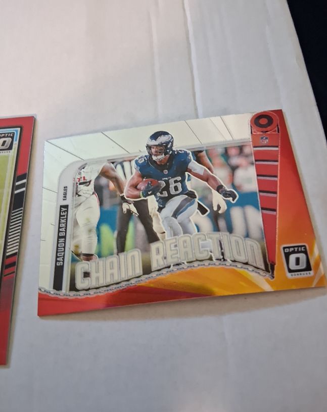 2024 Donruss Optic #4 Saquon Barkley Chain Reaction Philadelphia Eagles — front