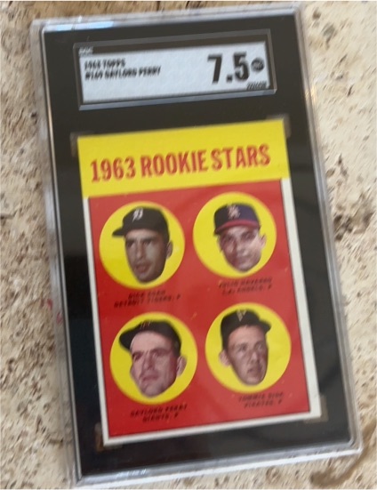 1963 Topps #169 Gaylord Perry Rookie Stars — front