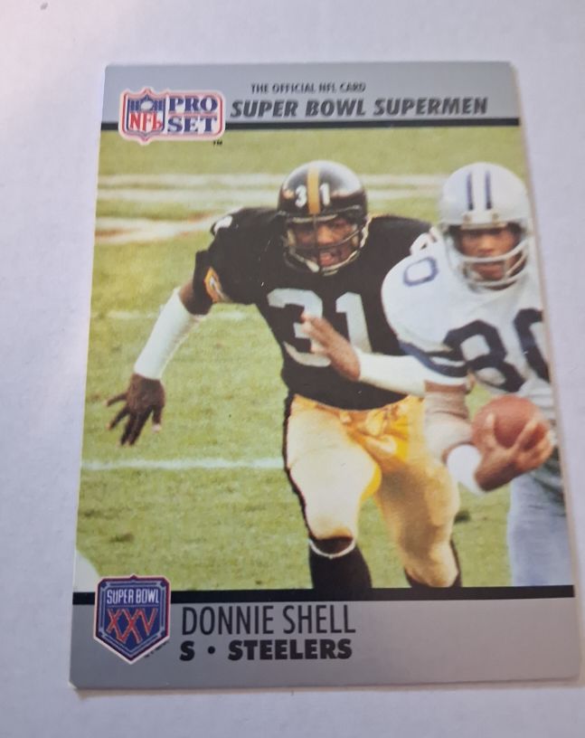 1990 Pro Set Super Bowl Supermen #125 Donnie Shell — front