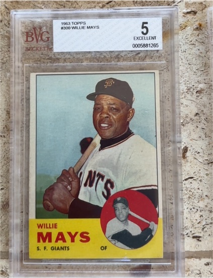 1963 Topps #300 Willie Mays — front