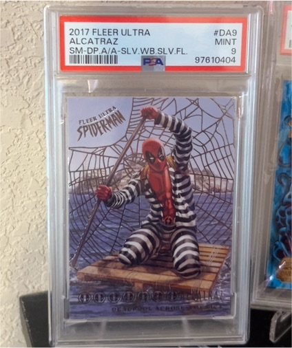 2017 Fleer Ultra Spider-Man #DA9 Deadpool Alcatraz — front