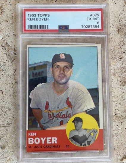 1963 Topps #375 Ken Boyer — front