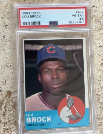 1963 Topps #472 Lou Brock — front
