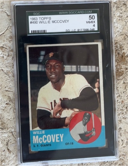 1963 Topps #490 Willie McCovey — front
