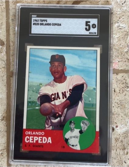 1963 Topps #520 Orlando Cepeda — front