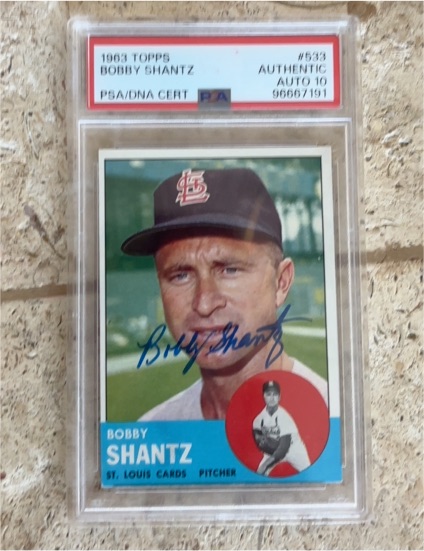 1963 Topps #533 Bobby Shantz — front
