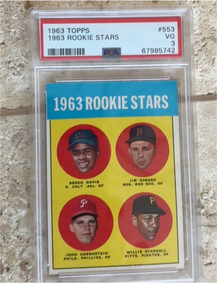 1963 Topps #553 Rookie Stars Willie Stargell — front