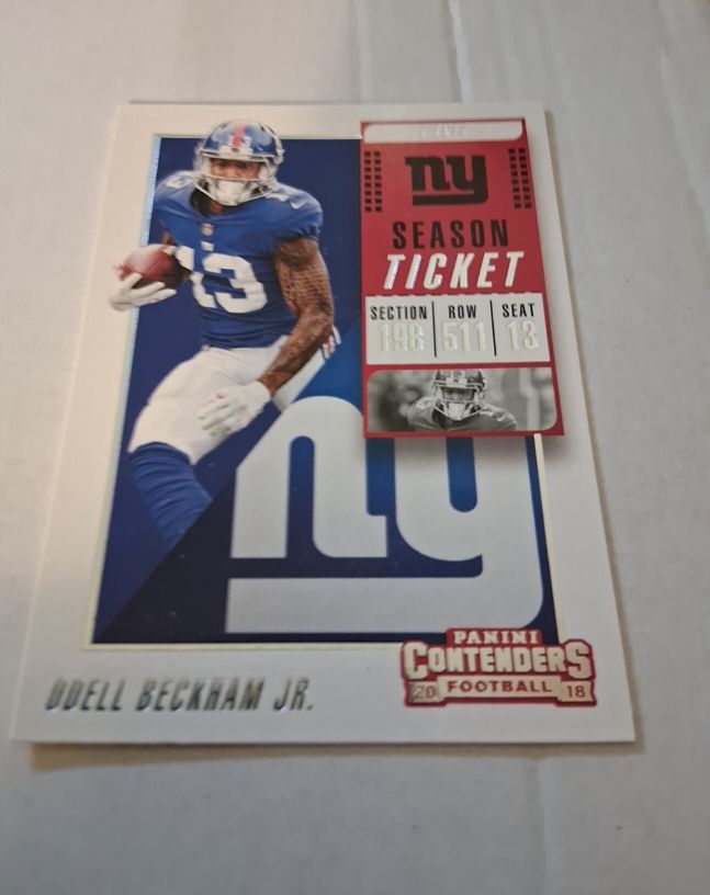 2018 Panini Contenders #31 Odell Beckham Jr. New York Giants — front
