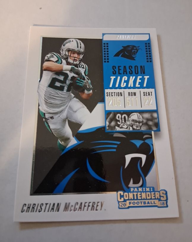 2018 Panini Contenders #85 Christian McCaffrey — front
