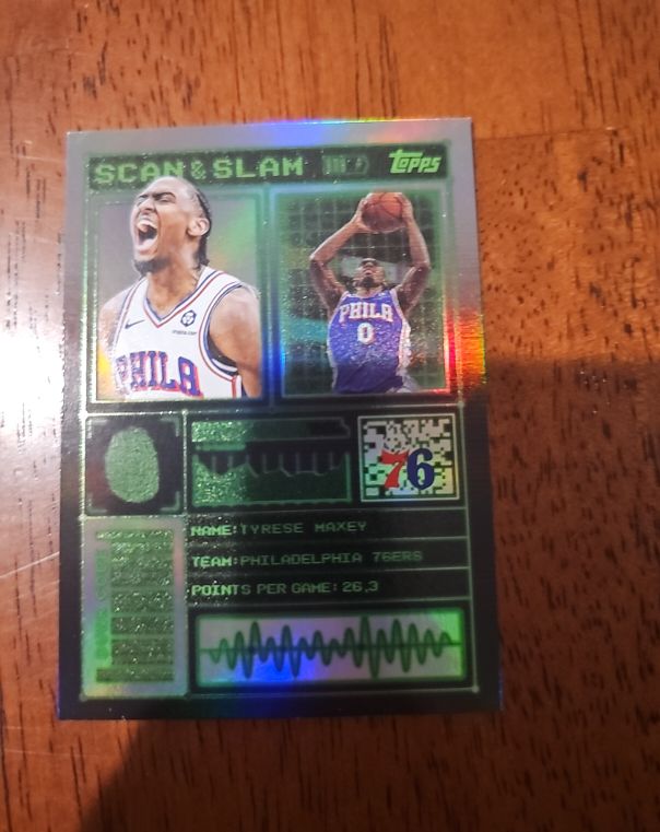 2025-26 Topps Scan and Slam #SS-28 Tyrese Maxey — front