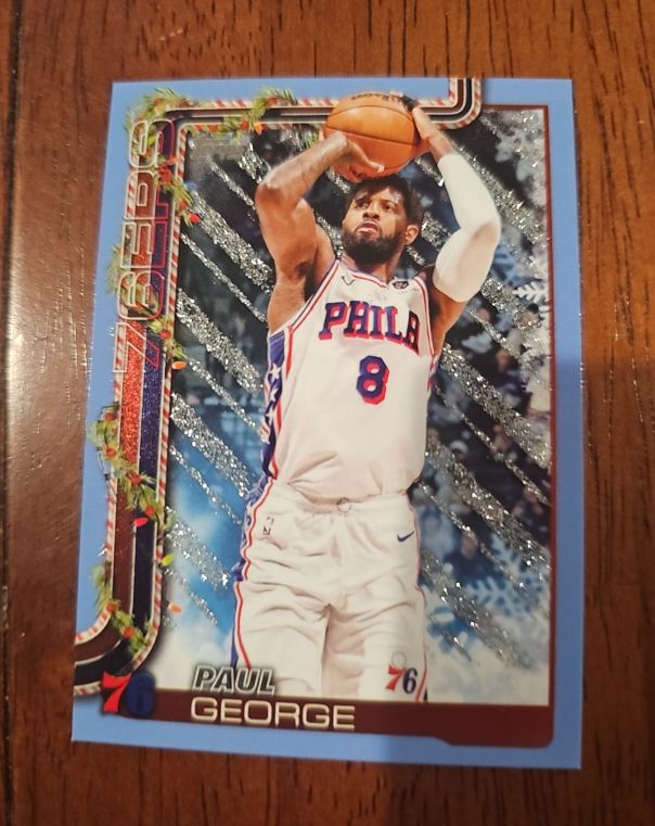 2025-26 Topps Holiday #H19 Paul George — front