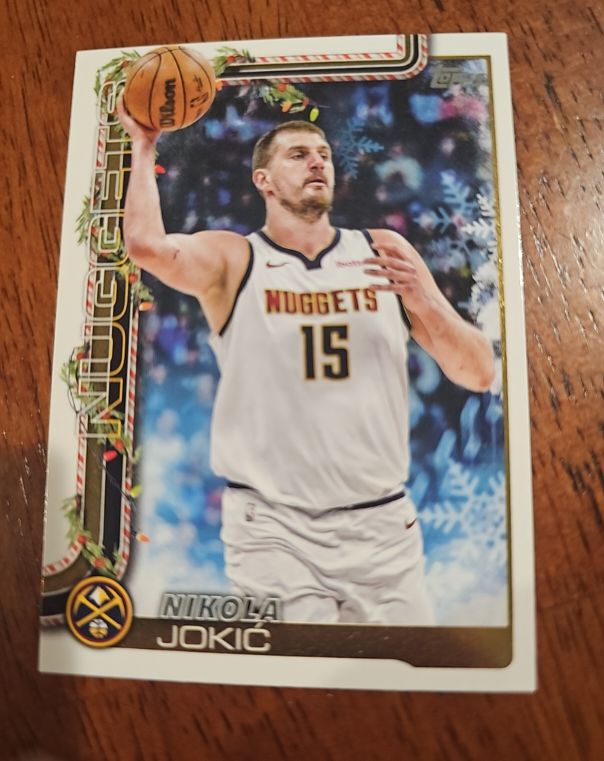 2025 Topps Holiday #H78 Nikola Jokic Denver Nuggets — front