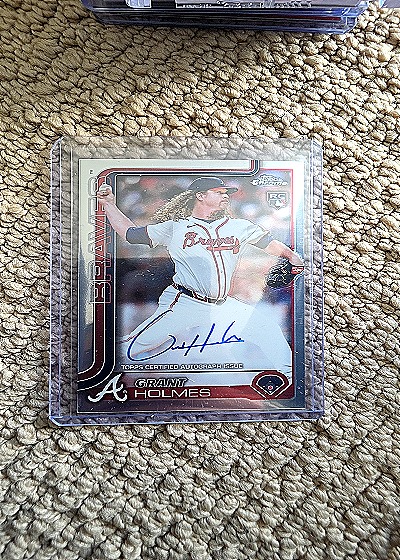 2025 Topps Chrome #RA-GH Grant Holmes Rookie Autographs — front