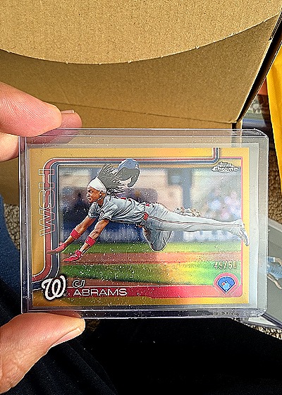 2025 Topps Chrome #176 CJ Abrams — front