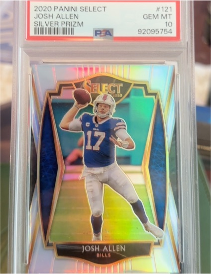 2020 Panini Select #121 Josh Allen Silver Prizm — front