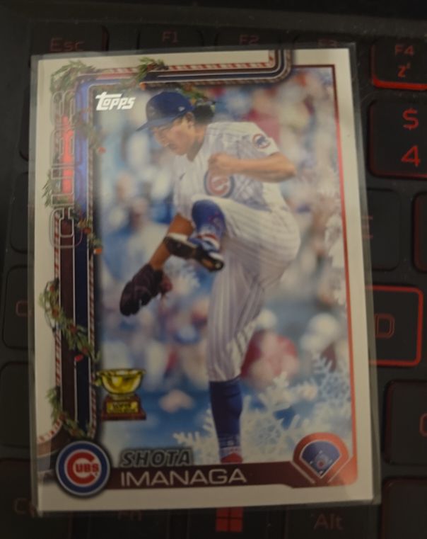 2025 Topps Holiday #H123 Shota Imanaga — front