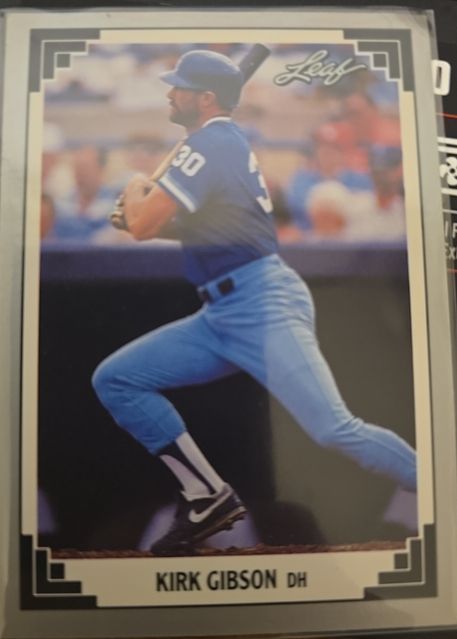 1991 Leaf #249 Kirk Gibson — front