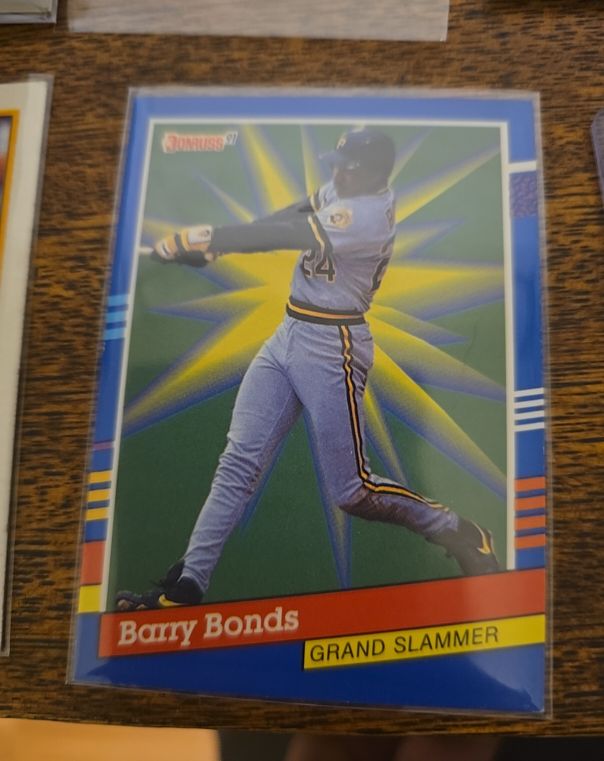 1991 Donruss #5 Grand Slammer Barry Bonds — front