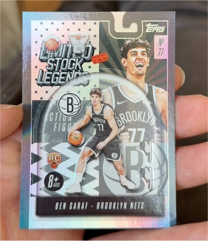 2025 Topps Limited Stock Legends #77 Ben Saraf — front