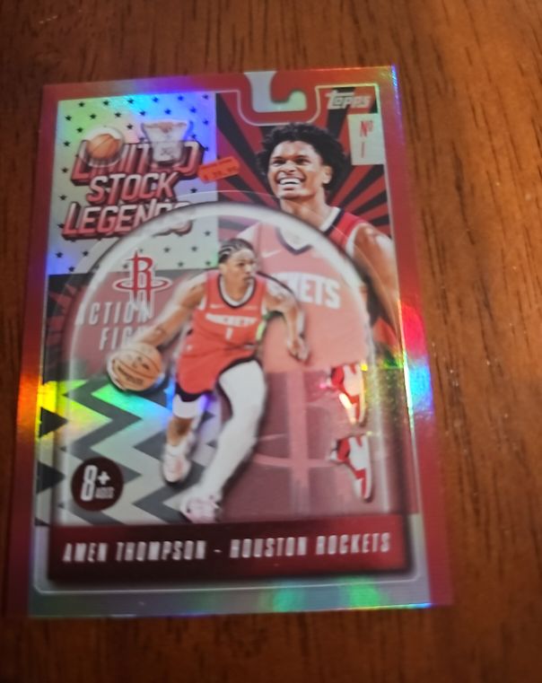 2025 Topps Limited Stock Legends #1 Amen Thompson — front