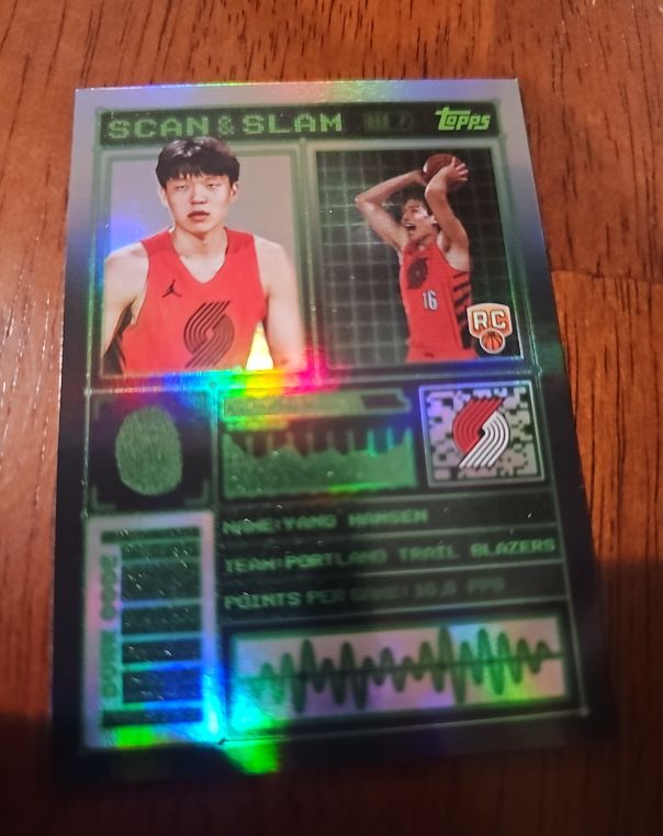 2025-26 Topps Scan and Slam #SS-41 Yang Hansen — front