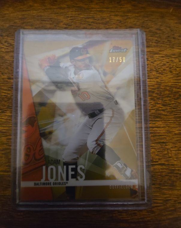 2017 Topps Finest Gold Refractor #Adam Jones — front