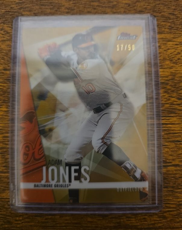 2017 Topps Finest #47 Adam Jones — front