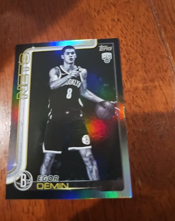2025-26 Topps Blackout Egor Demin Rookie — front