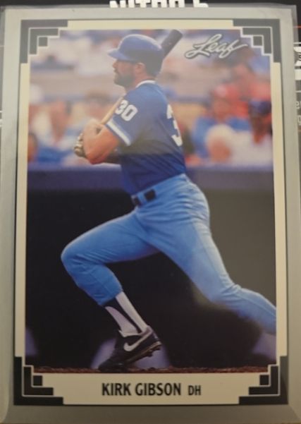 1991 Leaf #249 Kirk Gibson — front