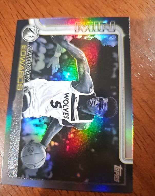 2025 Topps Black Friday #MIN Anthony Edwards — front