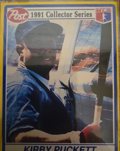 1991 Post #28 Kirby Puckett — front