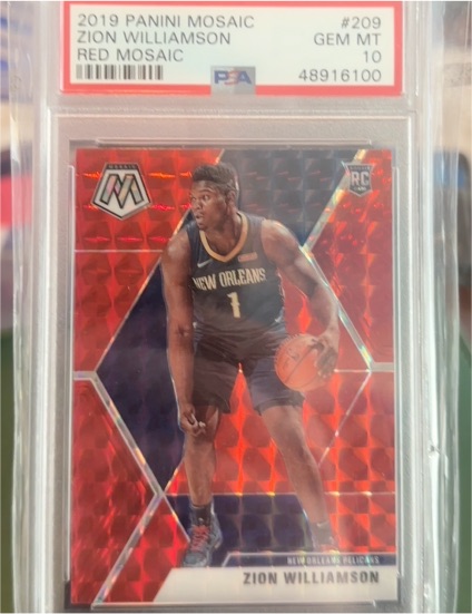 2019 Panini Mosaic #209 Zion Williamson — front