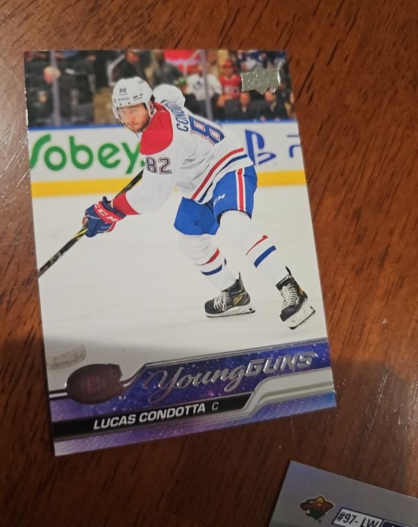 2023-24 Upper Deck Series 2 #484 Lucas Condotta Young Guns — front