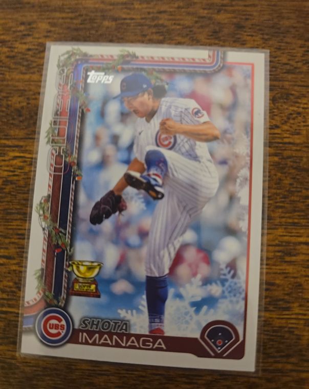 2025 Topps Holiday #H123 Shota Imanaga — front