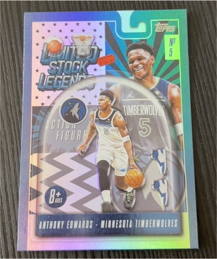 2025 Topps Limited Stock Legends #LST-5 Anthony Edwards — front