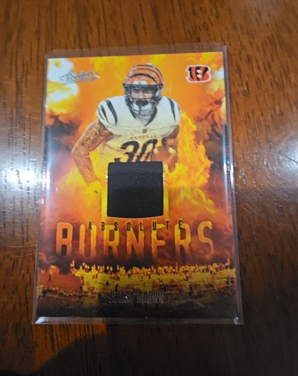 2025 Panini Absolute #ABU-CBR Chase Brown Absolute Burners — front
