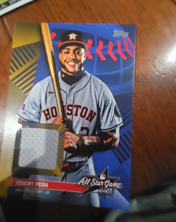 2025 Topps Update All-Star Stitches Relic #AS-JP Jeremy Peña — front