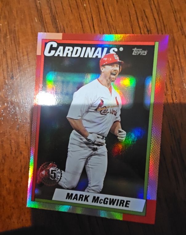 2025 Topps Update #U90-19 Mark McGwire St. Louis Cardinals — front