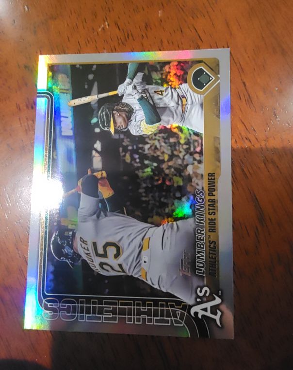 2025 Topps Update #US80 Brent Rooker Lumber Kings Athletics Ride Star Power — front