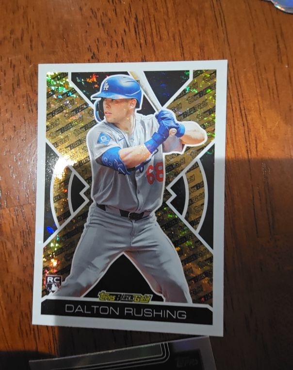 2025 Topps Update #BG-4 Dalton Rushing Black Gold Rookie Card — front