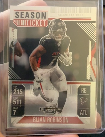 2024 Panini Contenders Optic Season Ticket Bijan Robinson — front